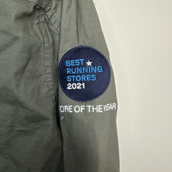 Vuori Jacket Mens Medium Green Ripstop Button Up Oregano Utility "Charlotte" - Picture 4 of 8